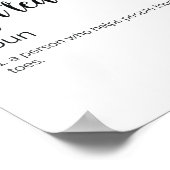 ヨガおもしろい先生定義 ポスター (角)