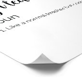 ヨガおもしろい先生定義 ポスター (角)