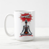 ヨガおもしろい漫画アポップ・アートのート – "ナマステ既" コーヒーマグカップ (左)