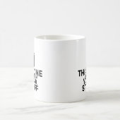 ヨガおもしろい-ヴィンテージこのヨガをする コーヒーマグカップ (中央)