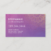 ヨガおよび霊気の名刺 名刺 (裏面)