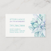 ヨガおよび霊気の名刺 名刺 (裏面)