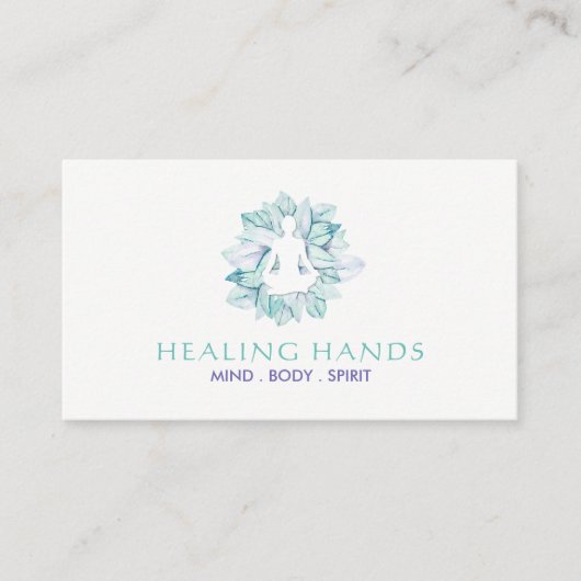 ヨガおよび霊気の名刺 名刺 (正面)