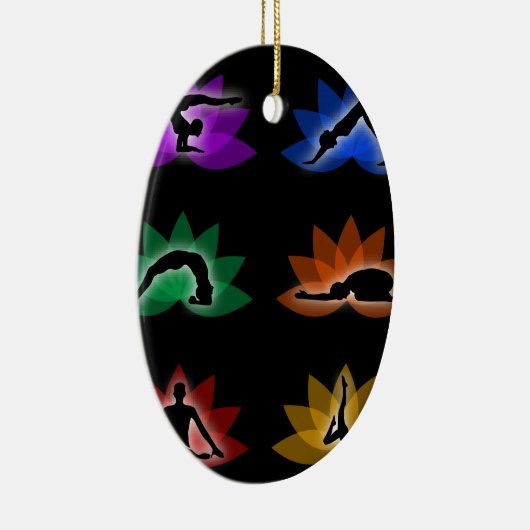 ヨガおよび黙想の記号 セラミックオーナメント (右)