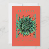 ヨガかわいらしナマステカード サンキューカード (正面)