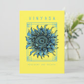 ヨガかわいらしヴィニヤサフラワーカード サンキューカード (スタンド正面)