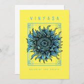 ヨガかわいらしヴィニヤサフラワーカード サンキューカード (正面/裏面)
