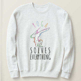 ヨガが全てを解決 スウェットシャツ