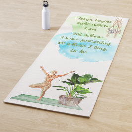 ヨガが始まるフィットネスマット ヨガマット