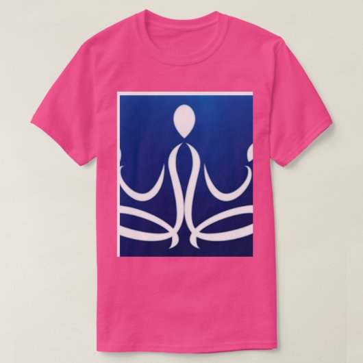 ヨガくつろぎ形 Tシャツ (デザイン正面)