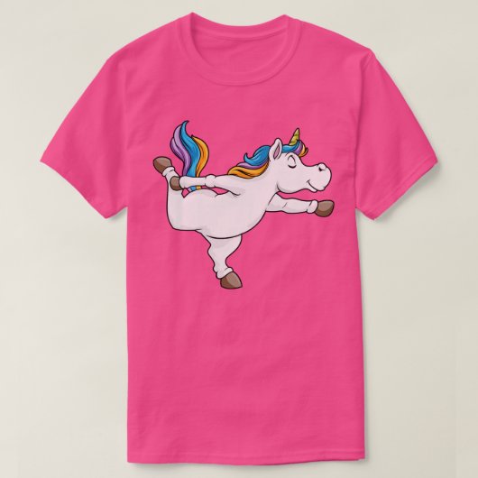 ヨガでユニコーン Tシャツ (デザイン正面)