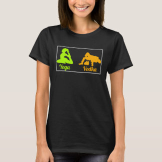 ヨガとウォッカの違い セントパトリックの日  Tシャツ