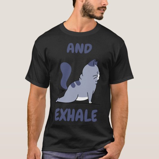 ヨガとエクシェールフィットリラックススト Tシャツ (正面)