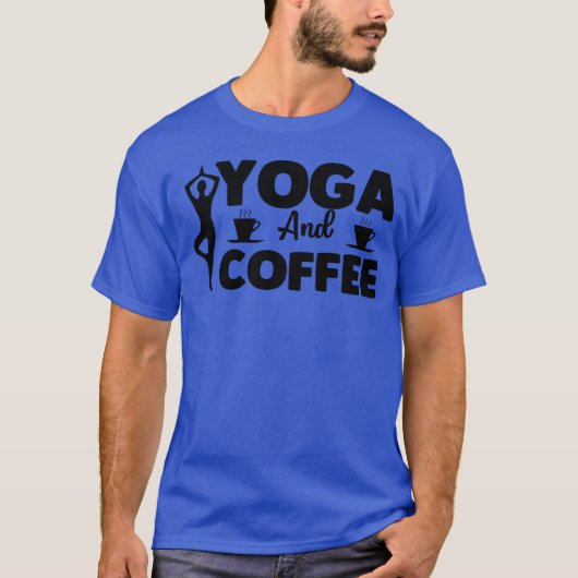 ヨガとコーヒーのTシャツ 女子 Tシャツ (正面)