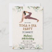 ヨガとスパの招待 招待状 (正面)