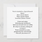 ヨガとブランチ 招待状 (裏面)