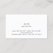 ヨガと瞑想先生シルバーゼンサークル 名刺 (裏面)