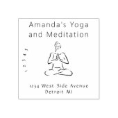 ヨガと瞑想 ラバースタンプ (インプリント)