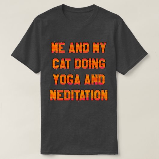 ヨガと瞑想 Tシャツ (デザイン正面)