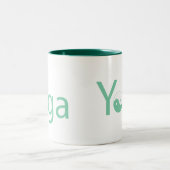 ヨガと陰陽 ツートーンマグカップ (中央)