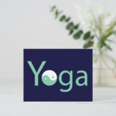 ヨガと陰陽 ポストカード (スタンド正面)