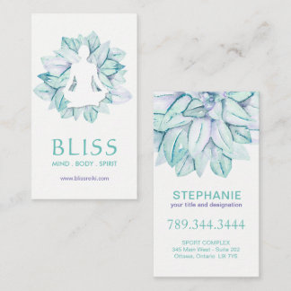 ヨガと霊気名刺 名刺