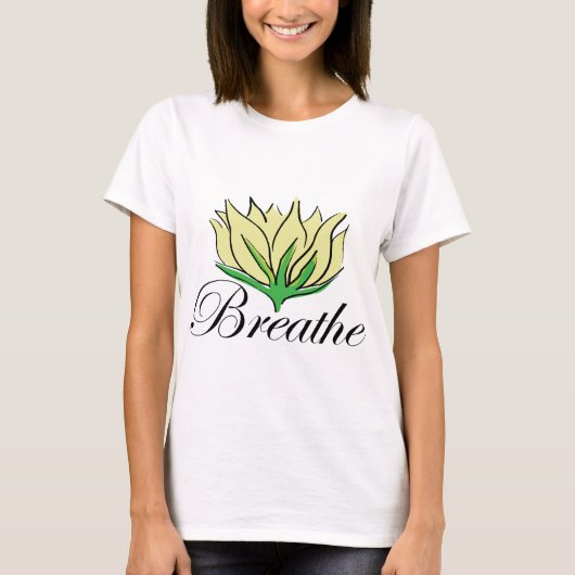 ヨガによってはTシャツが呼吸します Tシャツ (正面)