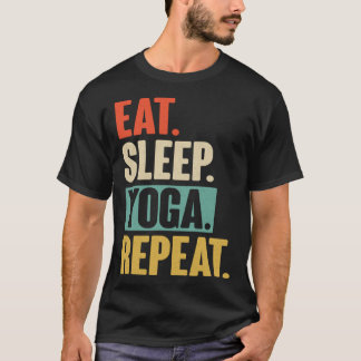 ヨガにハマる日常 ヴィンテージ ヨガウェア メディテーション エクササイズ Tシャツ