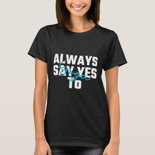 ヨガにYesを言う Tシャツ (正面)
