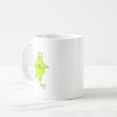 ヨガのアマガエル コーヒーマグカップ (正面左)