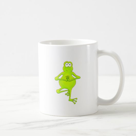 ヨガのアマガエル コーヒーマグカップ (右)