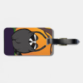 ヨガのアライグマの荷物のラベル ラゲッジタグ (裏面横)