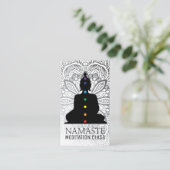 ヨガのインストラクターおよび霊気のマスターの名刺 名刺 (スタンド正面)