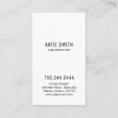 ヨガのインストラクターおよび霊気のマスターの名刺 名刺 (裏面)