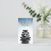 ヨガのインストラクターおよび霊気のマスターの名刺 名刺 (スタンド正面)