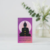 ヨガのインストラクターおよび霊気のマスターの名刺 名刺 (スタンド正面)