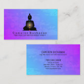 ヨガのインストラクターおよび霊気のマスターの名刺 名刺 (正面/裏面)