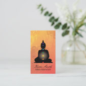 ヨガのインストラクターおよび霊気のマスターの名刺 名刺 (スタンド正面)