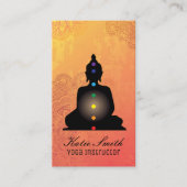 ヨガのインストラクターおよび霊気のマスターの名刺 名刺 (正面)
