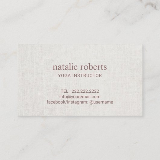 ヨガのインストラクターのばら色の金ゴールドのはすの花のロイヤリティ ロイヤリティカード (裏面)