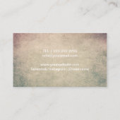 ヨガのインストラクターのエレガントで白熱［赤熱］光を放つなはす健康 名刺 (裏面)