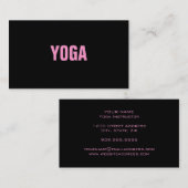 ヨガのインストラクターのシンプル及び明白な名刺 名刺 (正面/裏面)