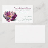 ヨガのインストラクターのスパおよびフィットネス 名刺 (正面/裏面)