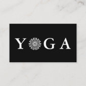 ヨガのインストラクターのヴィンテージのスタイル 名刺 (正面)