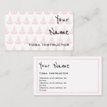 ヨガのインストラクターの名刺を"エコーします"