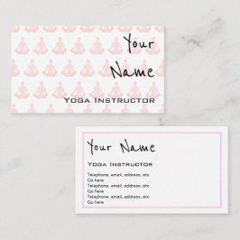 ヨガのインストラクターの名刺を"エコーします" 名刺
