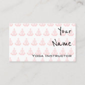 ヨガのインストラクターの名刺を"エコーします" 名刺 (正面)