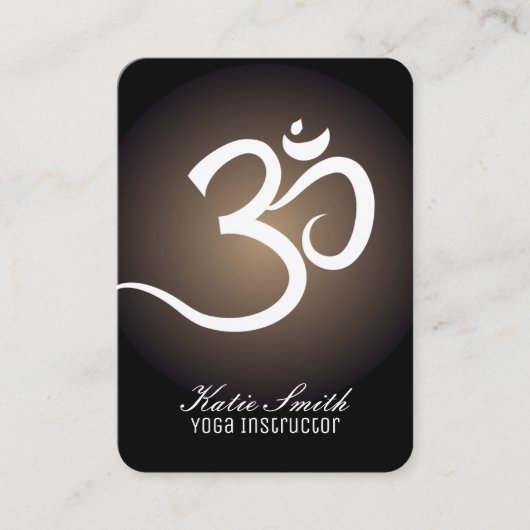ヨガのインストラクターの名刺 名刺 (正面)