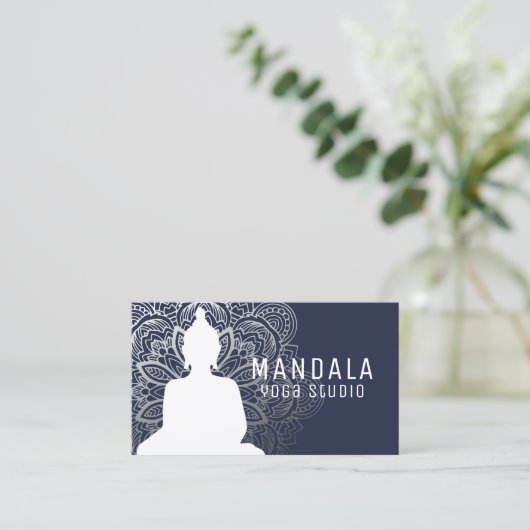 ヨガのインストラクターの名刺 名刺 (スタンド正面)