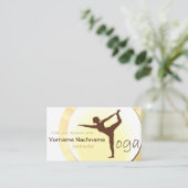 ヨガのインストラクターの名刺 名刺 (スタンド正面)